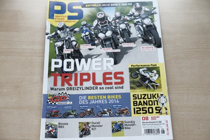 Deckblatt PS Sport Motorrad (08/2014)